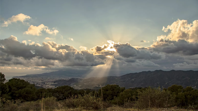 Vista desde los Montes de Málaga.