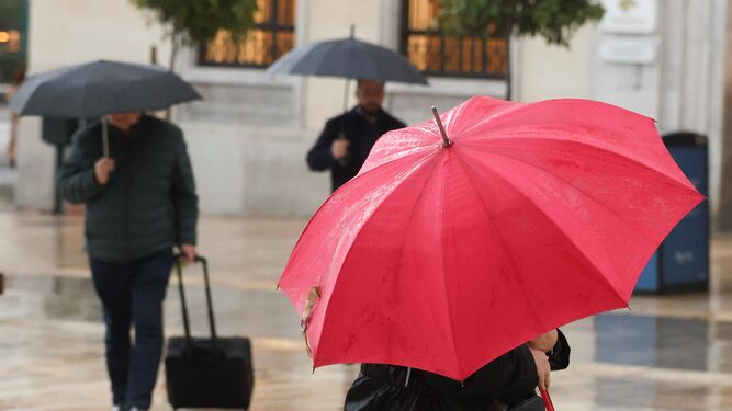 Previsión de lluvias en Málaga a partir del jueves.